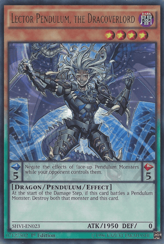 Lector Pendulum, the Dracoverlord [SHVI-EN023] Ultra Rare - Trinity Hobby