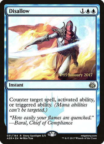 Disallow [Aether Revolt Prerelease Promos] - Trinity Hobby