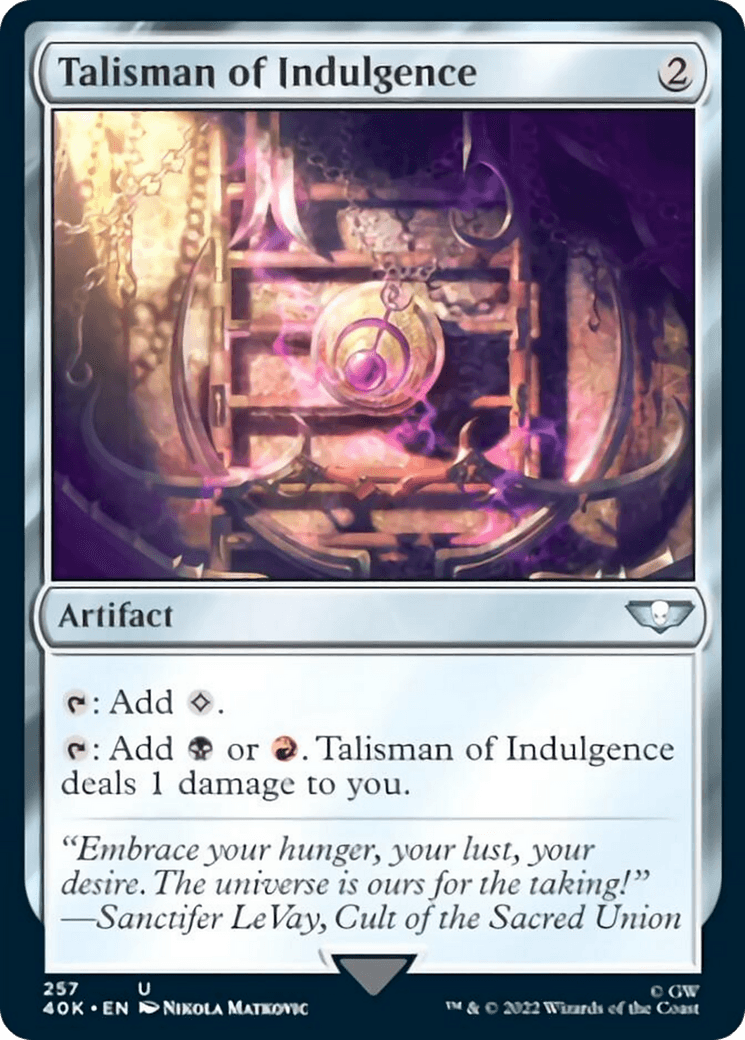 Talisman of Indulgence [Warhammer 40,000] - Trinity Hobby