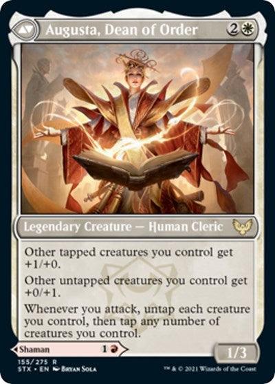 Plargg, Dean of Chaos // Augusta, Dean of Order [Strixhaven: School of Mages Prerelease Promos] - Trinity Hobby