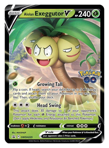 Alolan Exeggutor V (SWSH225) [Sword & Shield: Black Star Promos] - Trinity Hobby