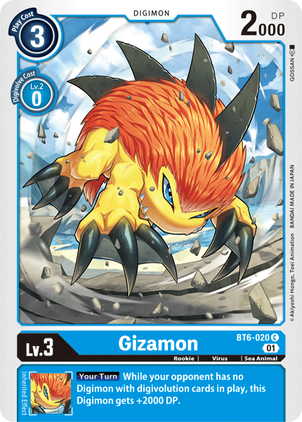 Gizamon [BT6-020] [Double Diamond]Digimon Trading Card Game