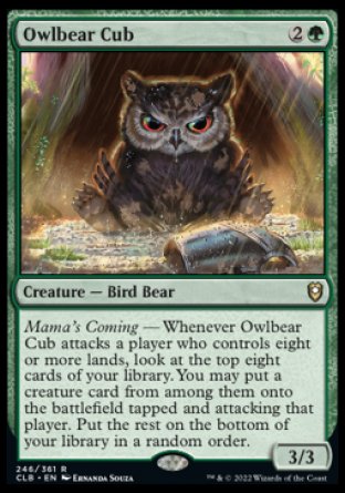 Owlbear Cub [Commander Legends: Battle for Baldur's Gate] - Trinity Hobby