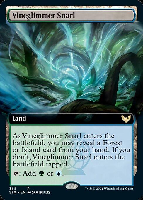Vineglimmer Snarl (Extended Art) [Strixhaven: School of Mages] - Trinity Hobby