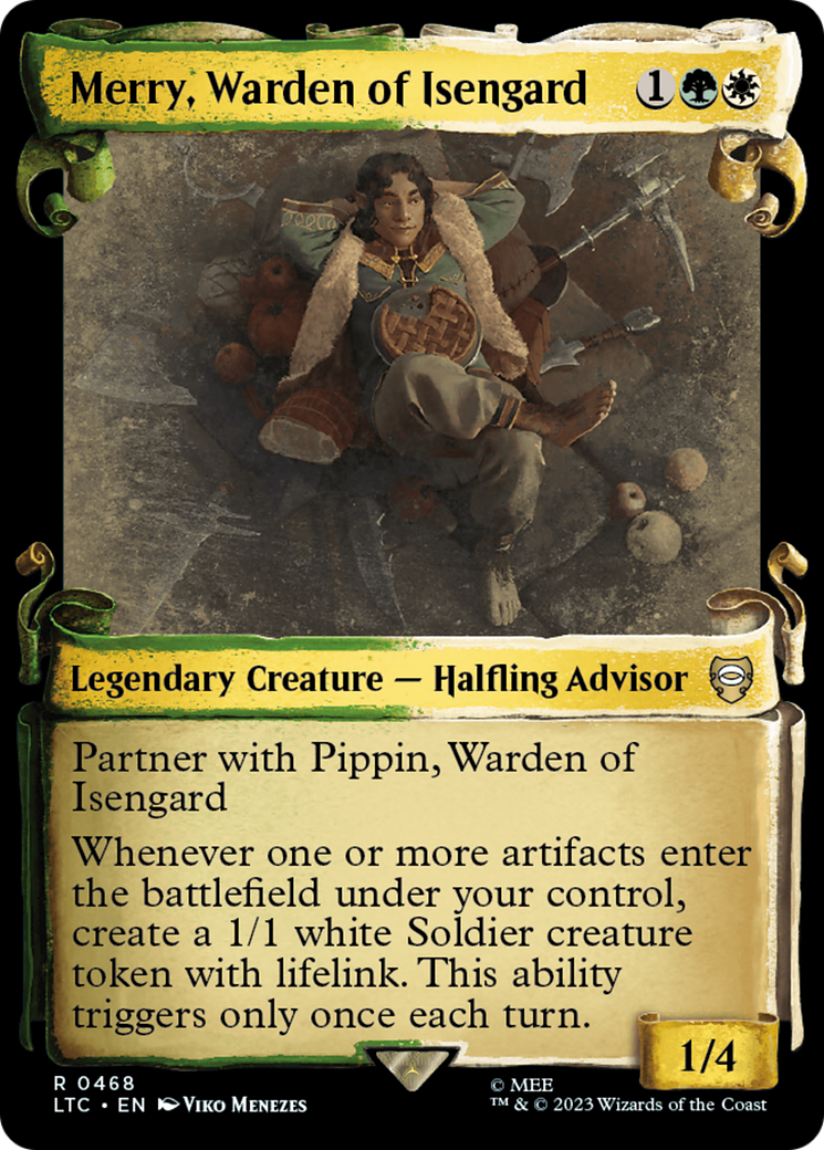 Merry, Warden of Isengard [The Lord of the Rings: Tales of Middle-Earth Commander Showcase Scrolls] - Trinity Hobby