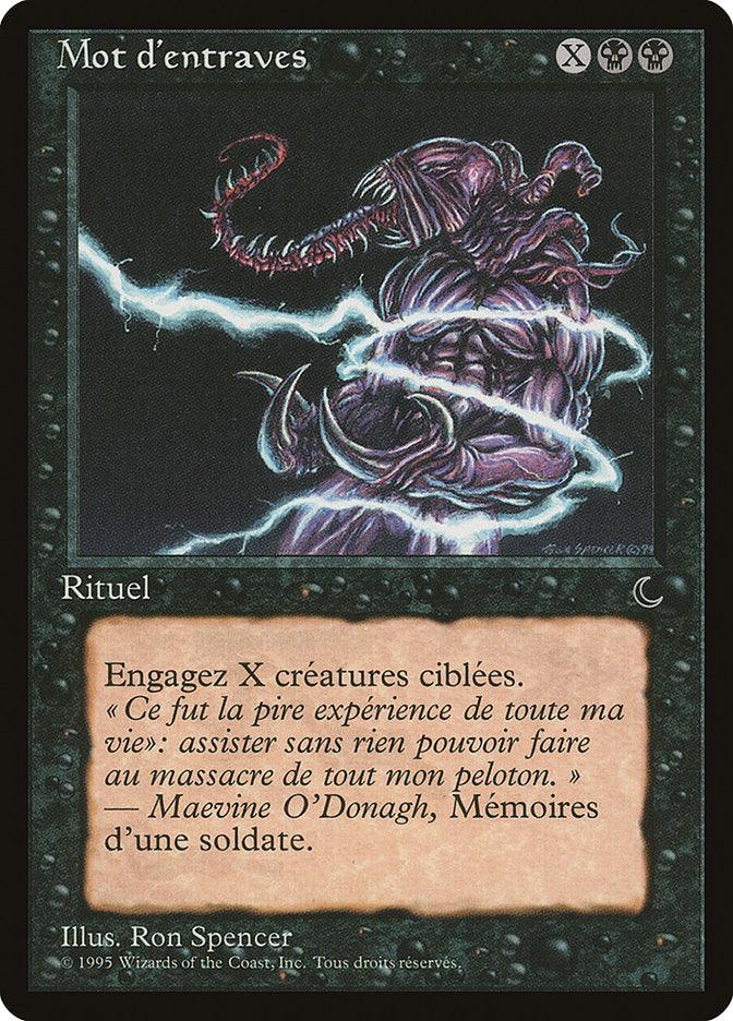 Word of Binding (French) - "Mot d'entraves" [Renaissance] - Trinity Hobby