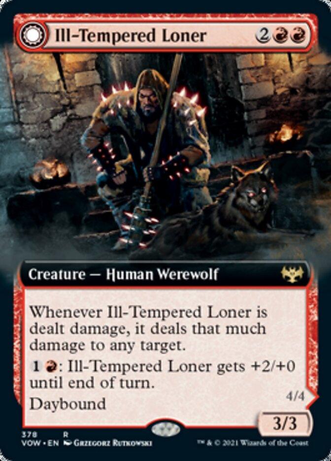 Ill-Tempered Loner // Howlpack Avenger (Extended Art) [Innistrad: Crimson Vow] - Trinity Hobby