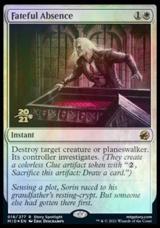 Fateful Absence [Innistrad: Midnight Hunt Prerelease Promos] - Trinity Hobby