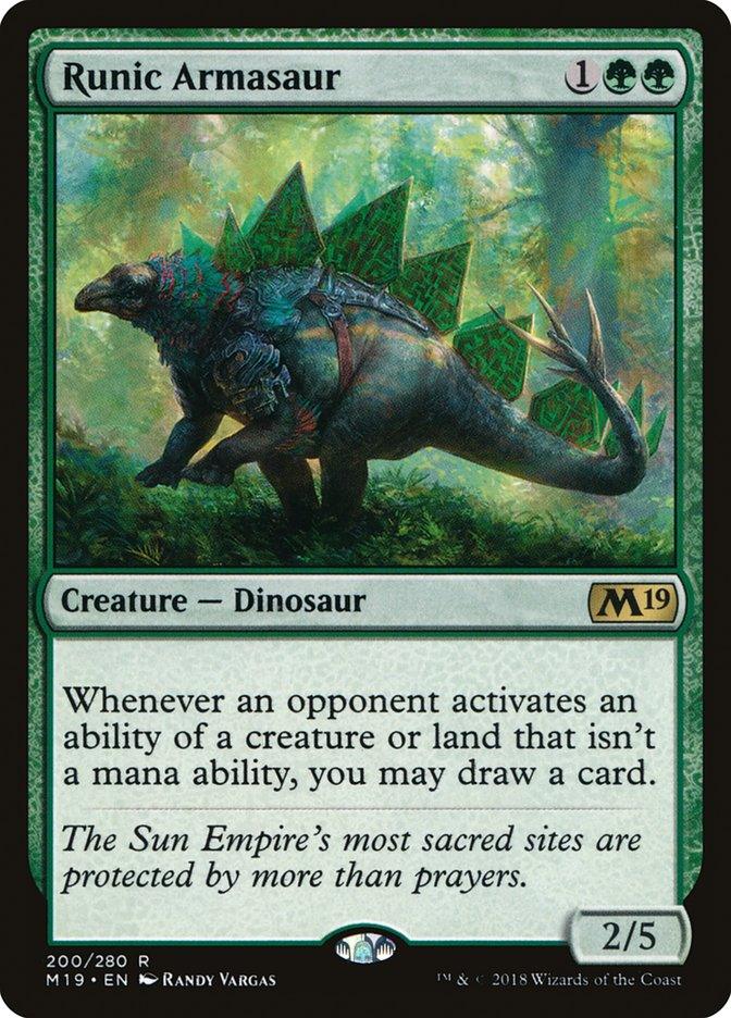 Runic Armasaur [Core Set 2019] - Trinity Hobby