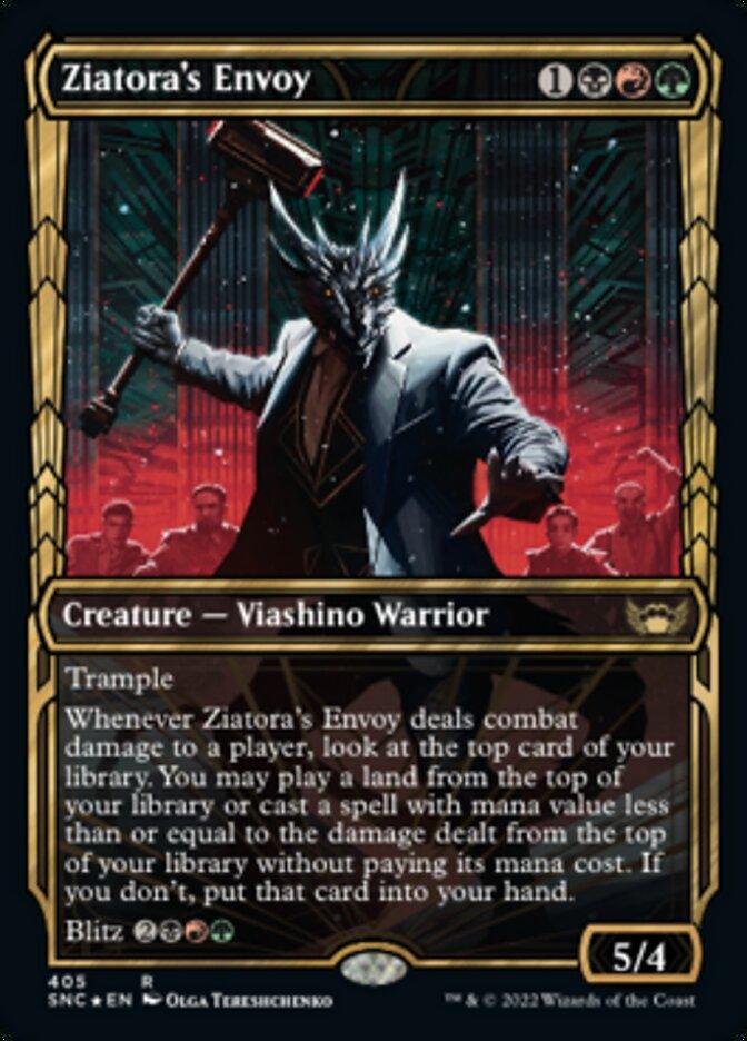 Ziatora's Envoy (Showcase Golden Age Gilded Foil) [Streets of New Capenna] - Trinity Hobby