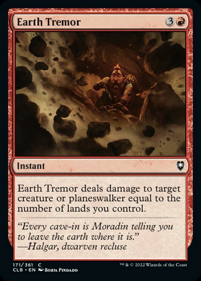 Earth Tremor [Commander Legends: Battle for Baldur's Gate] - Trinity Hobby