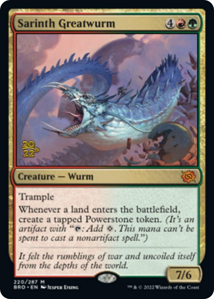 Sarinth Greatwurm [The Brothers' War Prerelease Promos] - Trinity Hobby