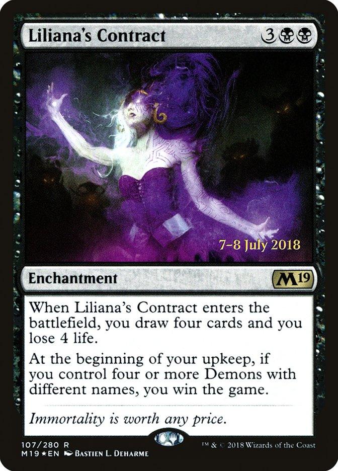 Liliana's Contract [Core Set 2019 Prerelease Promos] - Trinity Hobby