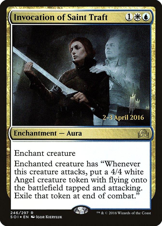 Invocation of Saint Traft [Shadows over Innistrad Prerelease Promos] - Trinity Hobby