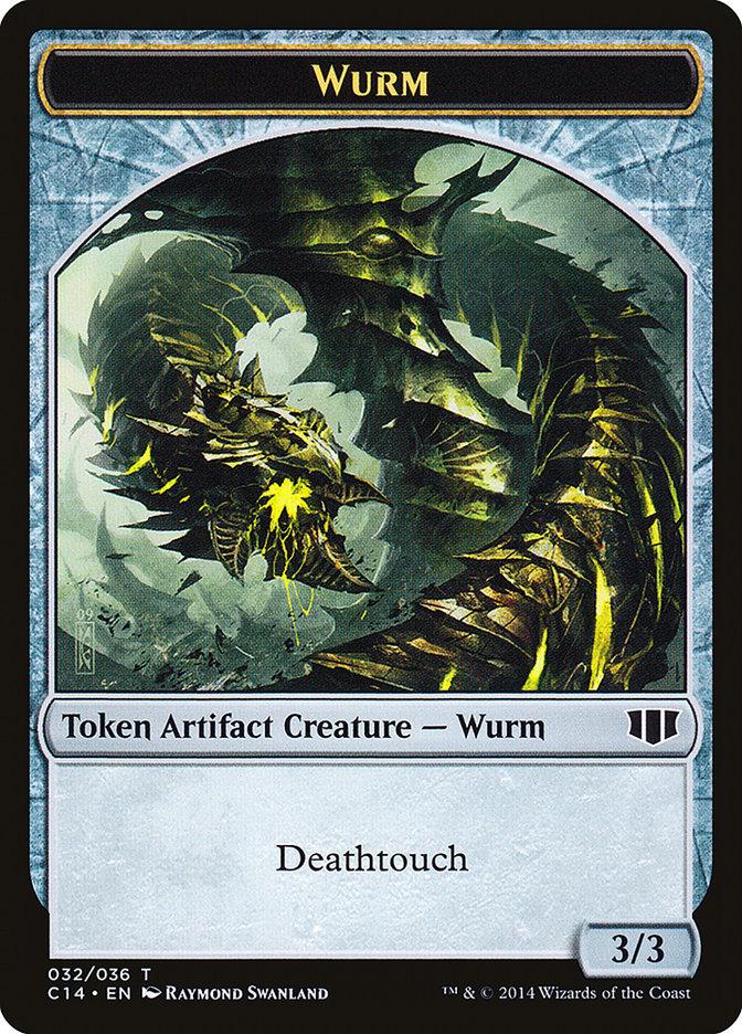 Wurm (032/036) // Goat Double-Sided Token [Commander 2014 Tokens] - Trinity Hobby
