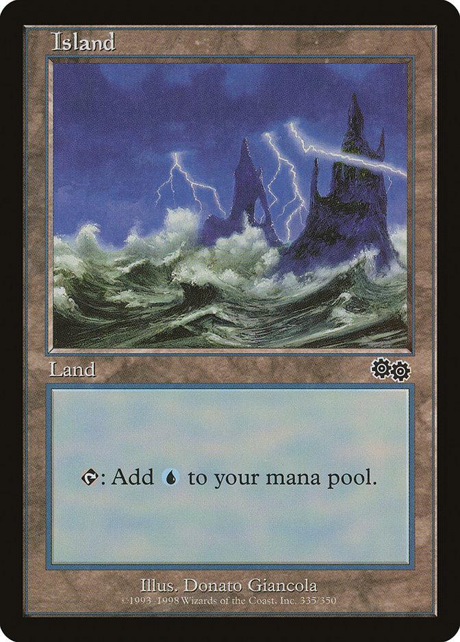 Island (335) [Urza's Saga] - Trinity Hobby