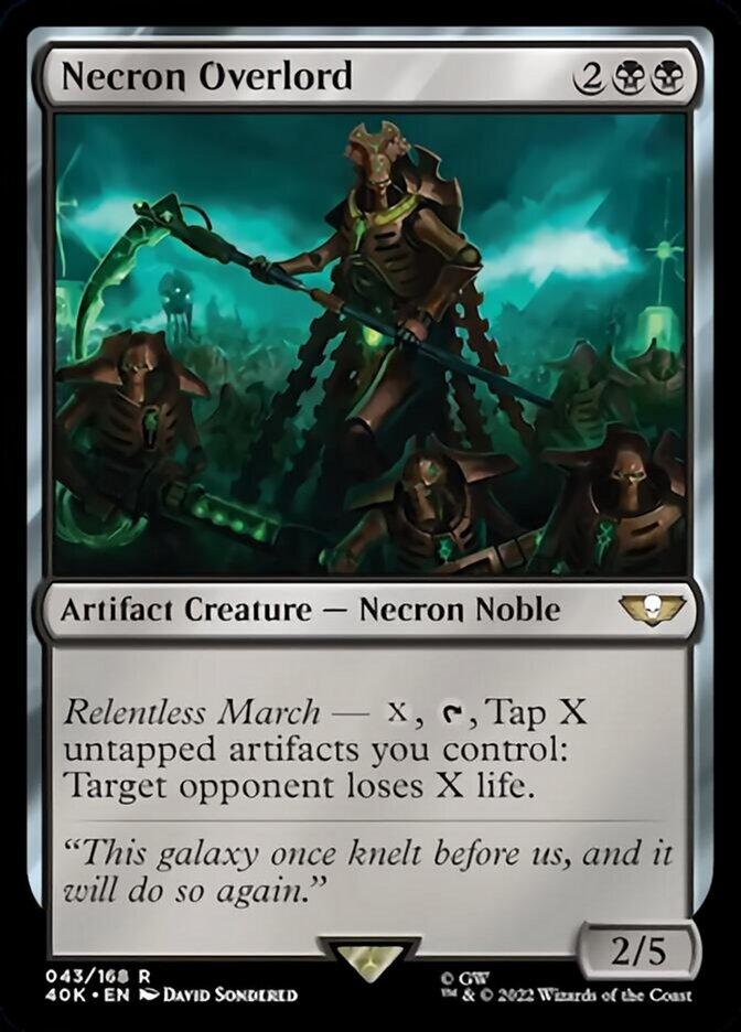 Necron Overlord (Surge Foil) [Warhammer 40,000] - Trinity Hobby