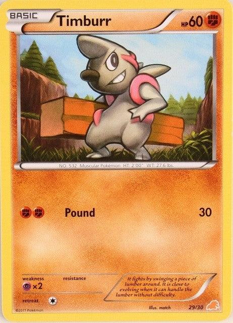 Timburr (29/30) [Black & White: Trainer Kit - Excadrill] - Trinity Hobby