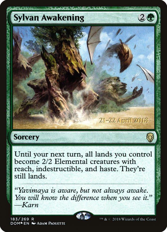 Sylvan Awakening [Dominaria Prerelease Promos] - Trinity Hobby