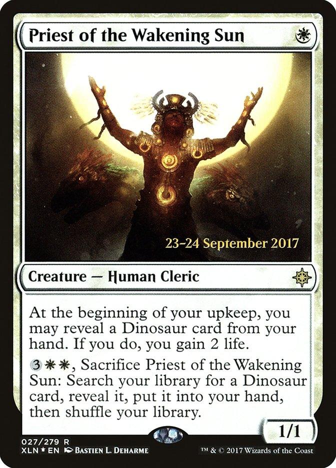 Priest of the Wakening Sun [Ixalan Prerelease Promos] - Trinity Hobby