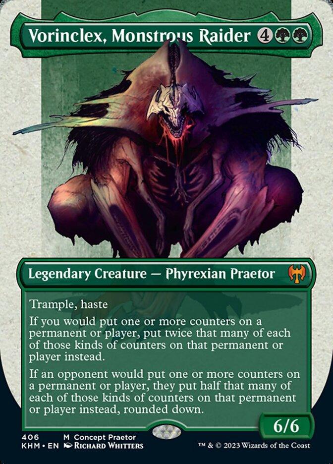 Vorinclex, Monstrous Raider (Borderless Concept Praetors) [Phyrexia: All Will Be One] - Trinity Hobby