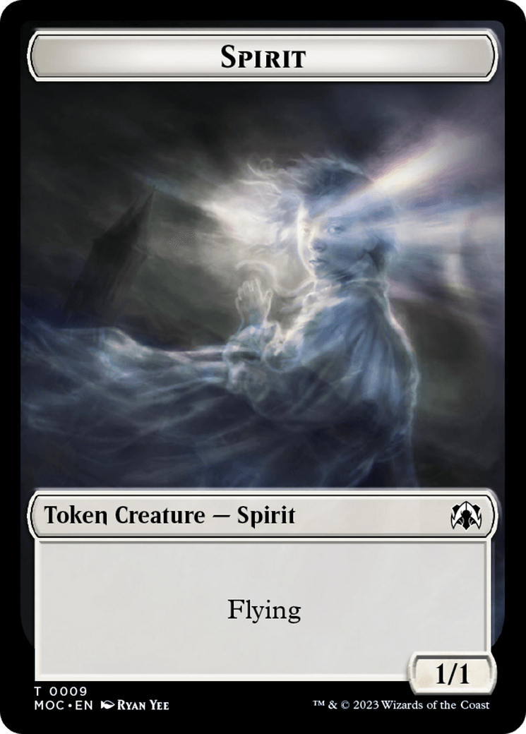 Spirt (9) // Treasure Double-Sided Token [March of the Machine Commander Tokens] - Trinity Hobby