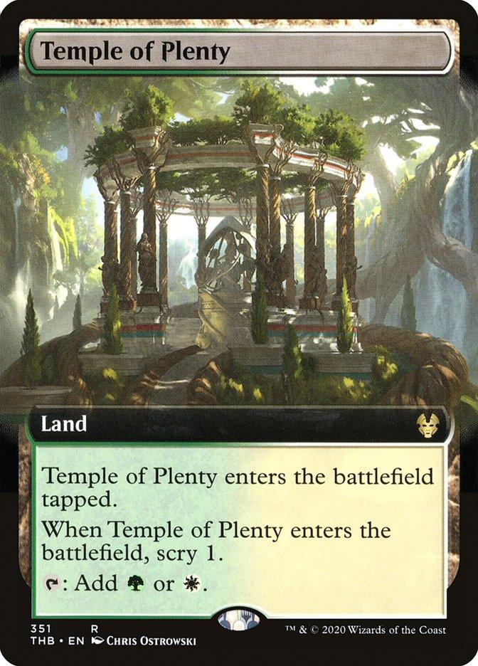 Temple of Plenty (Extended Art) [Theros Beyond Death] - Trinity Hobby