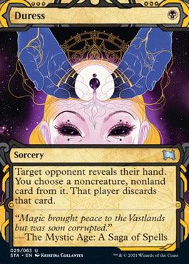 Duress (Foil Etched) [Strixhaven: School of Mages Mystical Archive] - Trinity Hobby