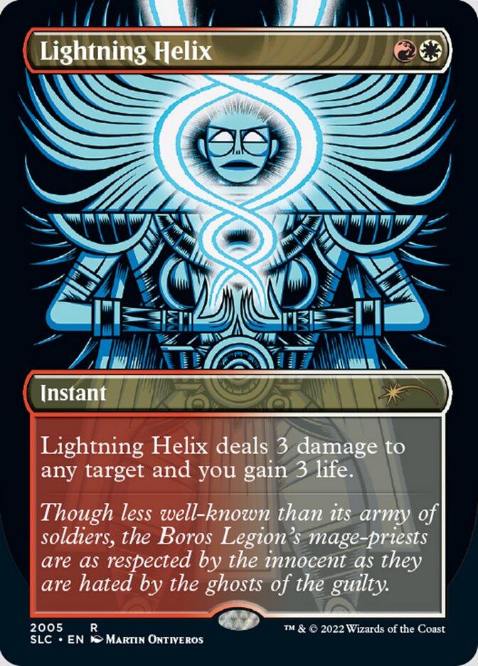Lightning Helix (Borderless) [Secret Lair 30th Anniversary Countdown Kit] - Trinity Hobby