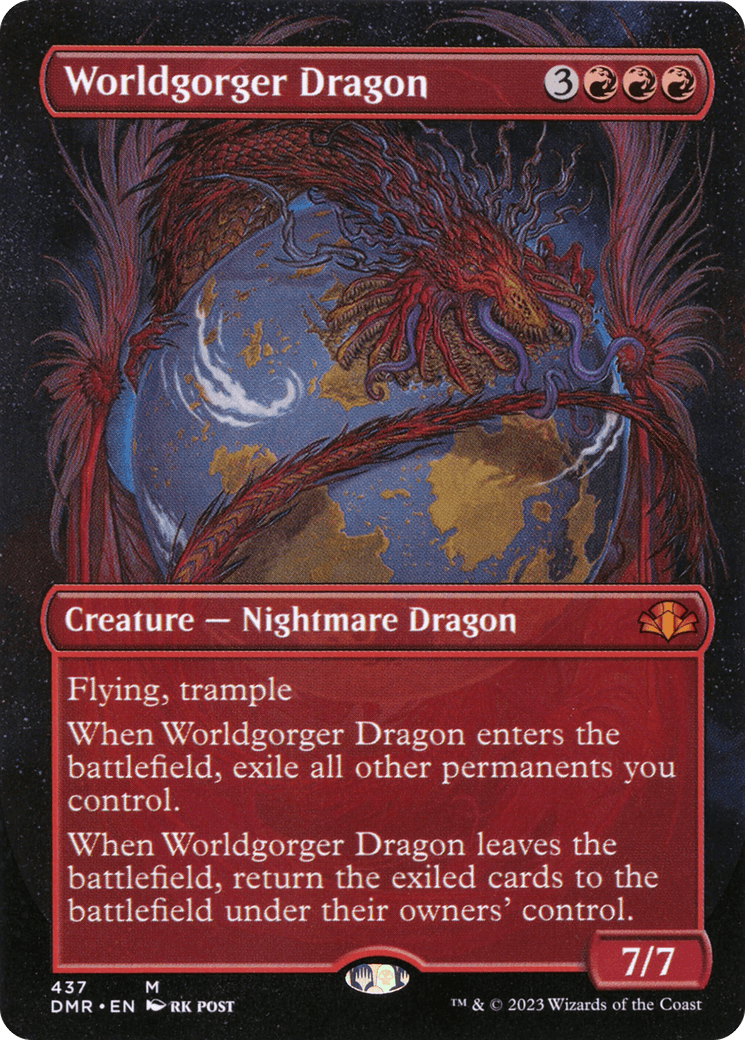Worldgorger Dragon (Borderless Alternate Art) [Dominaria Remastered] - Trinity Hobby