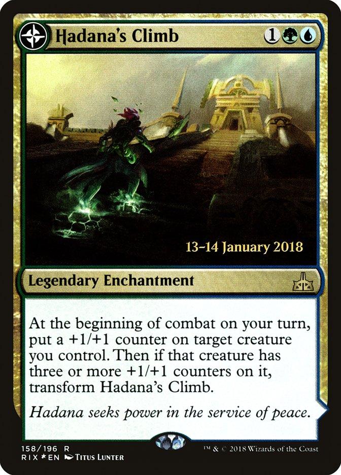 Hadana's Climb // Winged Temple of Orazca [Rivals of Ixalan Prerelease Promos] - Trinity Hobby