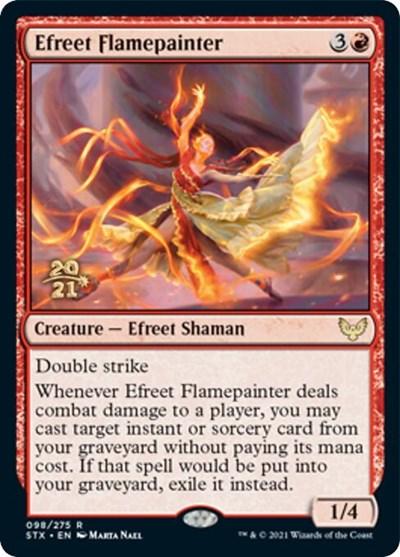 Efreet Flamepainter [Strixhaven: School of Mages Prerelease Promos] - Trinity Hobby