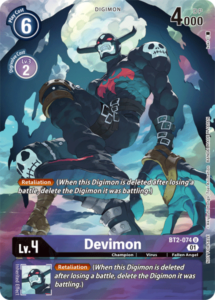 Devimon [BT2-074] (Alternate Art) [Release Special Booster Ver.1.0] - Trinity Hobby