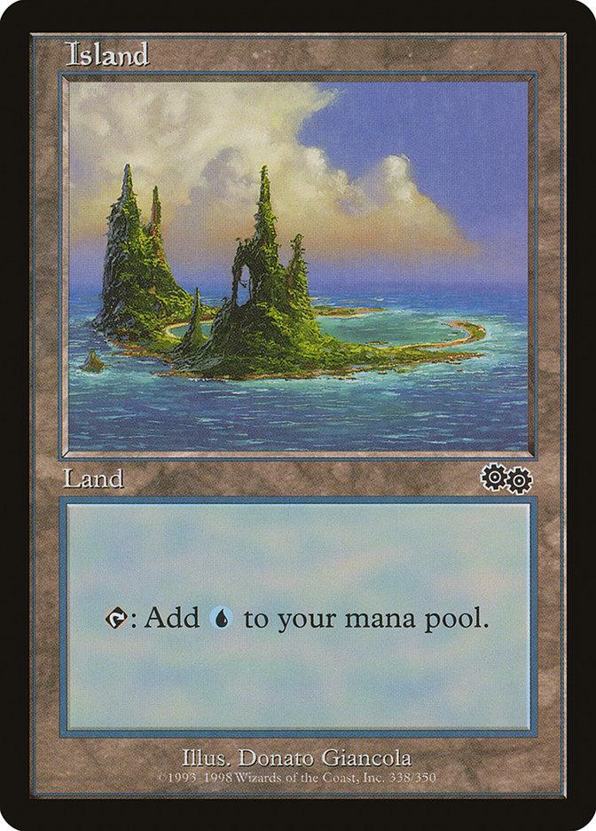 Island (338) [Urza's Saga] - Trinity Hobby