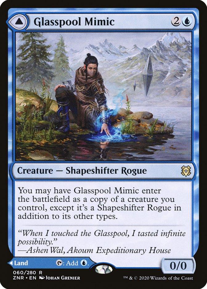 Glasspool Mimic // Glasspool Shore [Zendikar Rising] - Trinity Hobby