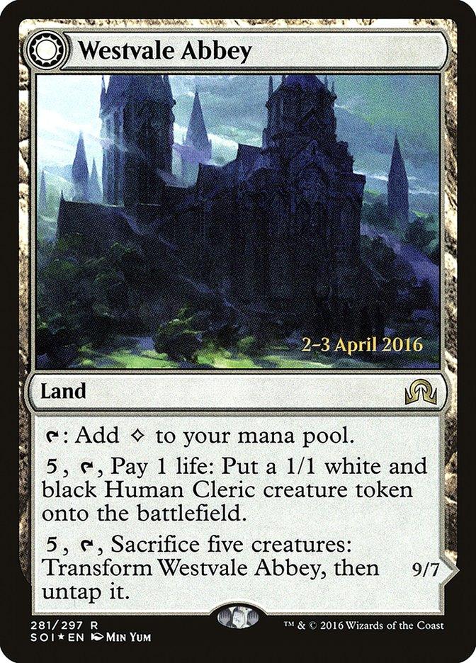 Westvale Abbey // Ormendahl, Profane Prince [Shadows over Innistrad Prerelease Promos] - Trinity Hobby
