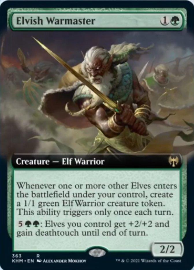 Elvish Warmaster (Extended Art) [Kaldheim] - Trinity Hobby