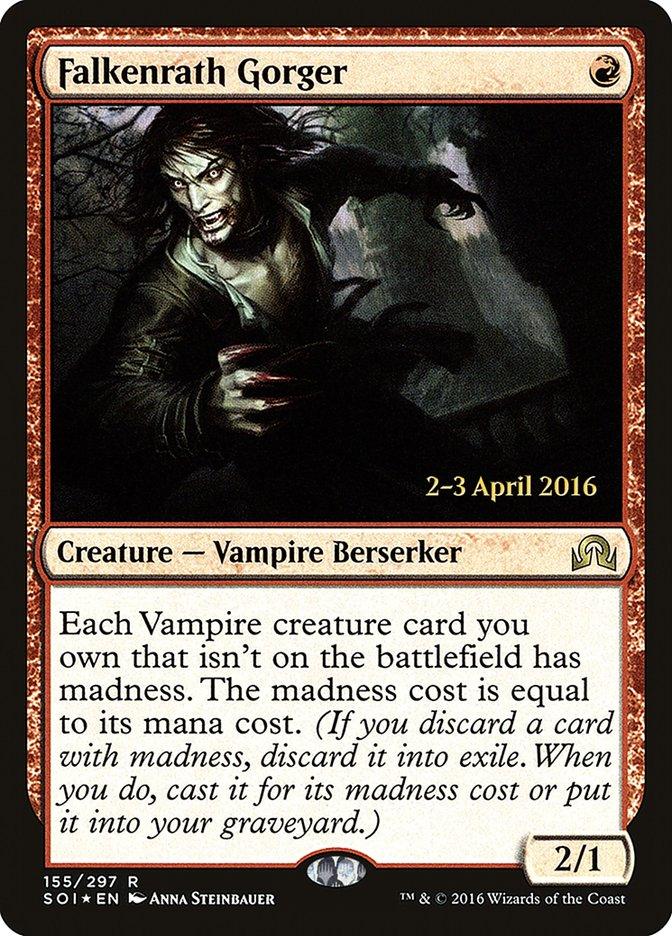 Falkenrath Gorger [Shadows over Innistrad Prerelease Promos] - Trinity Hobby