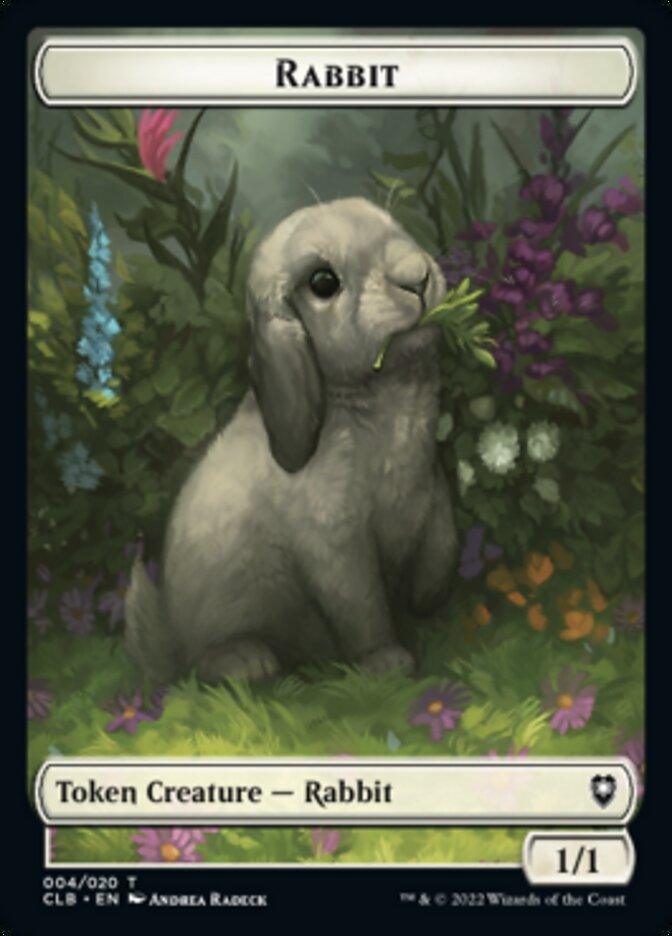 Rabbit Token [Commander Legends: Battle for Baldur's Gate Tokens] - Trinity Hobby