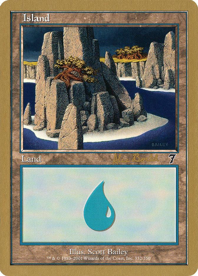 Island (ab332) (Alex Borteh) [World Championship Decks 2001] - Trinity Hobby