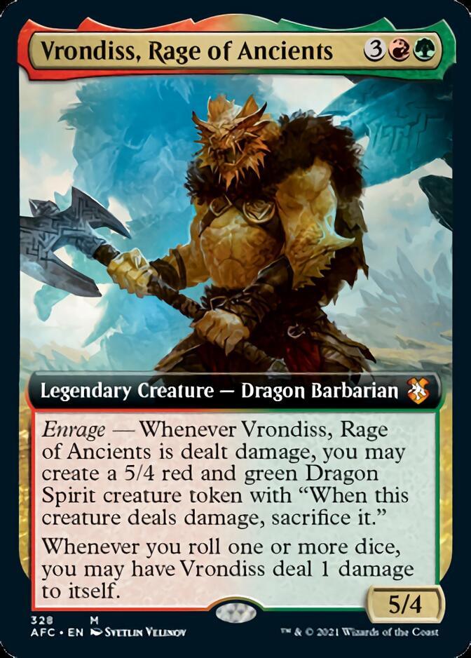 Vrondiss, Rage of Ancients (Extended Art) [Dungeons & Dragons: Adventures in the Forgotten Realms Commander] - Trinity Hobby
