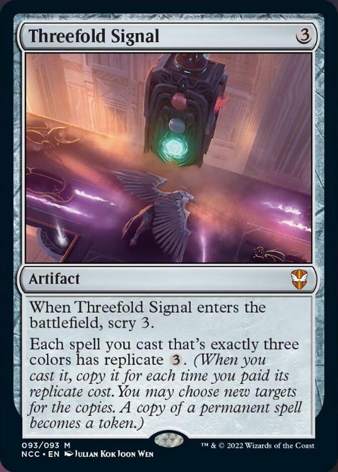 Threefold Signal [Streets of New Capenna Commander] - Trinity Hobby