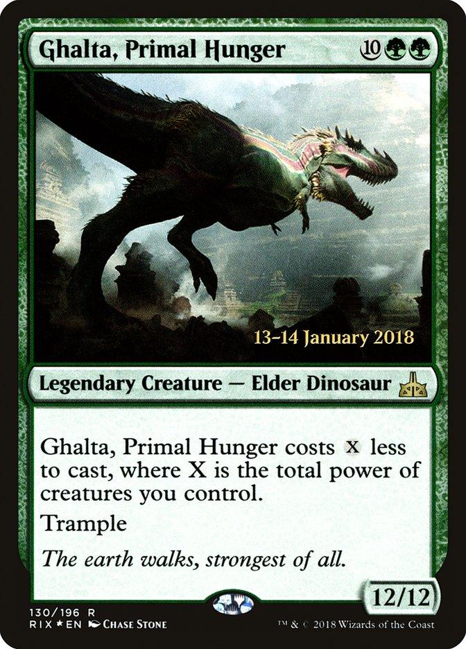 Ghalta, Primal Hunger [Rivals of Ixalan Prerelease Promos] - Trinity Hobby