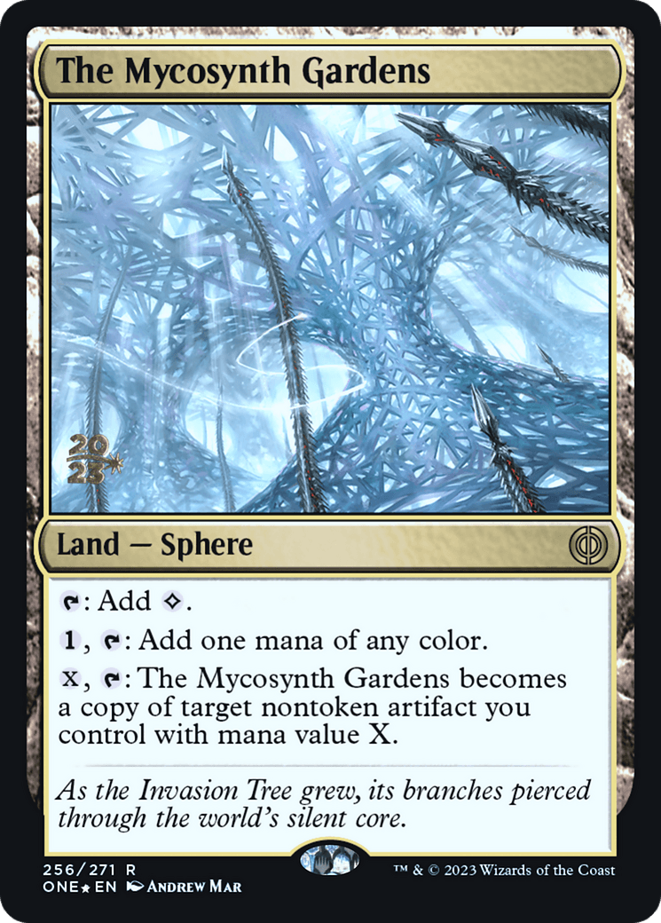 The Mycosynth Gardens [Phyrexia: All Will Be One Prerelease Promos] - Trinity Hobby