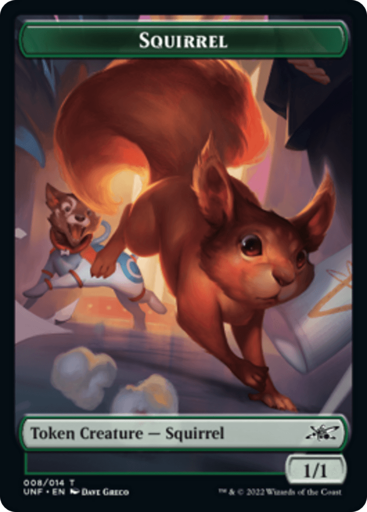 Squirrel // Food (011) Double-Sided Token [Unfinity Tokens] - Trinity Hobby