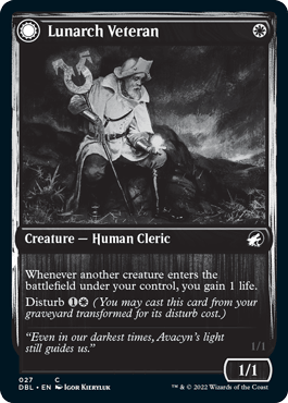 Lunarch Veteran // Luminous Phantom [Innistrad: Double Feature] - Trinity Hobby