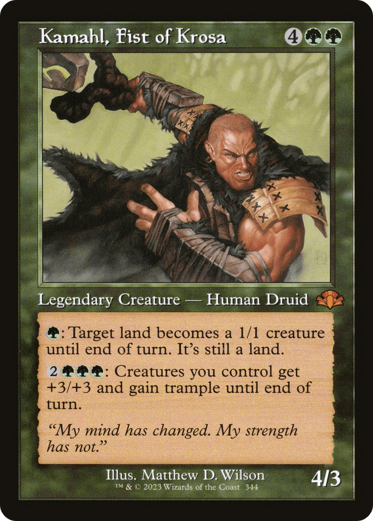 Kamahl, Fist of Krosa (Retro) [Dominaria Remastered] - Trinity Hobby