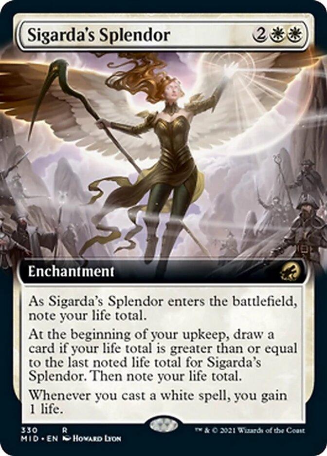 Sigarda's Splendor (Extended Art) [Innistrad: Midnight Hunt] - Trinity Hobby