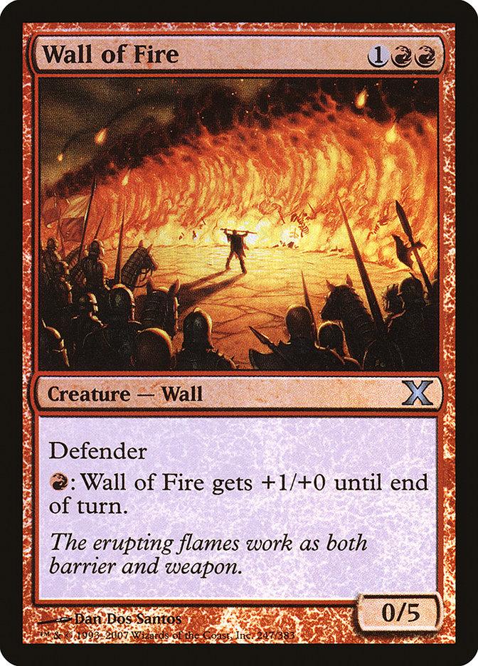 Wall of Fire (Premium Foil) [Tenth Edition] - Trinity Hobby
