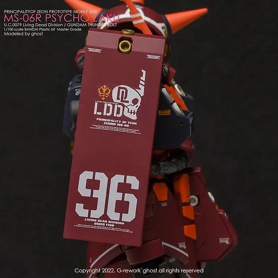 G-rework [MG] PSYCHO ZAKU [THUNDER BOLT Ver.] Water Decal - Trinity Hobby